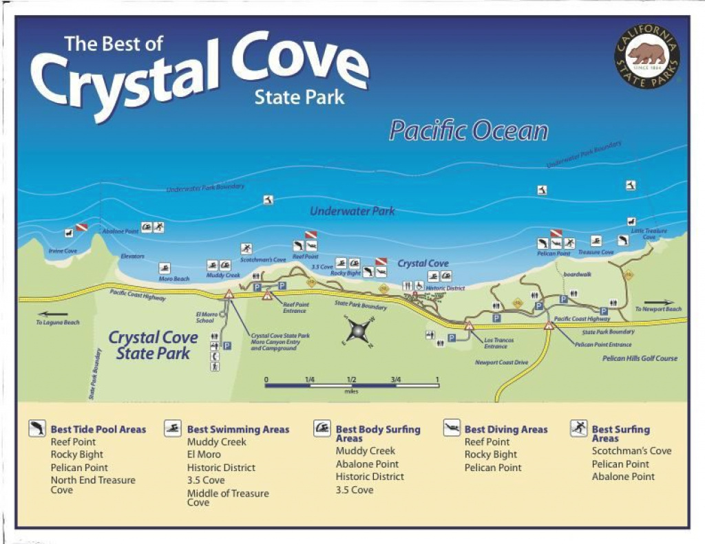 Crystal Cove State Park Map, California. | Leaving On A Jet Plane within Crystal Cove State Beach Map