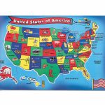 Detailed Kids Major Tourist Attractions Map Of The Usa | Usa | Maps With United States Map For Kids