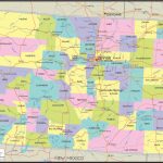 Detailed Political Map Of Colorado   Ezilon Maps Regarding Colorado State Map With Counties And Cities