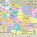 Detailed Political Map Of Washington State   Ezilon Maps Intended For Detailed Road Map Of Washington State