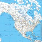 Detailed Road Map Of North America Wirh Major Cities | North America Regarding Road Map Of The United States With Major Cities