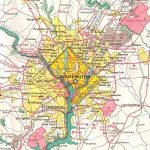 Detailed Road Map Of Washington D.c. And Neighborhoods. Washington For Map Of Washington Dc And Surrounding States