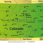 Detailed Vector Map Colorado State Usa Stock Vector (Royalty Free For Picture Of Colorado State Map
