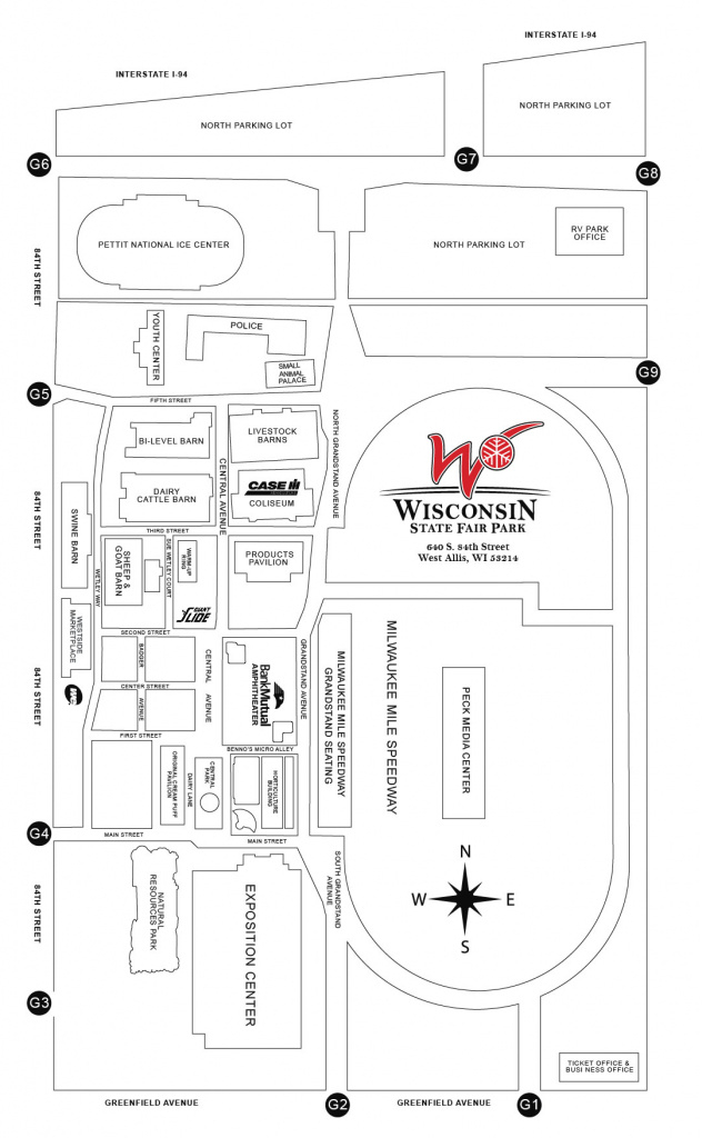 Directions / Parking with Wisconsin State Fair Grounds Map