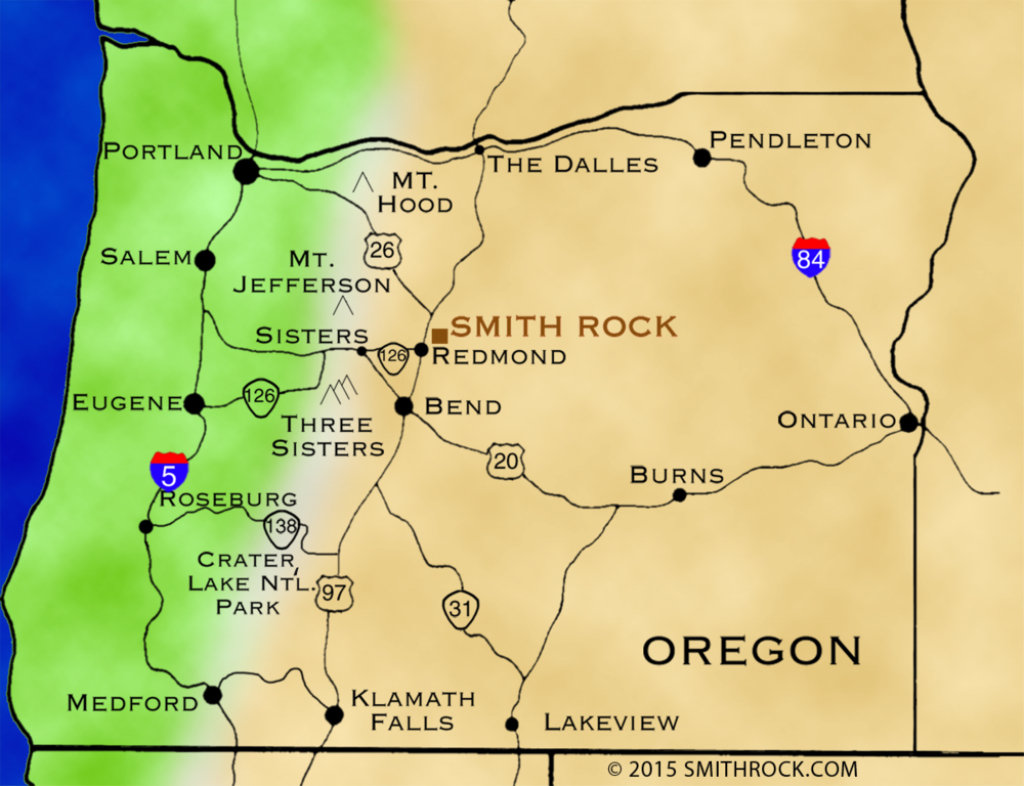 Directions — Smithrock | Smith Rock State Park Guide | Smith within Oregon State Parks Map