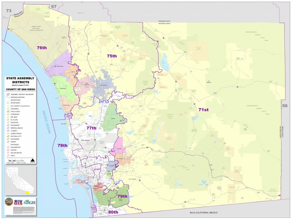 District Maps in California State Assembly District Map