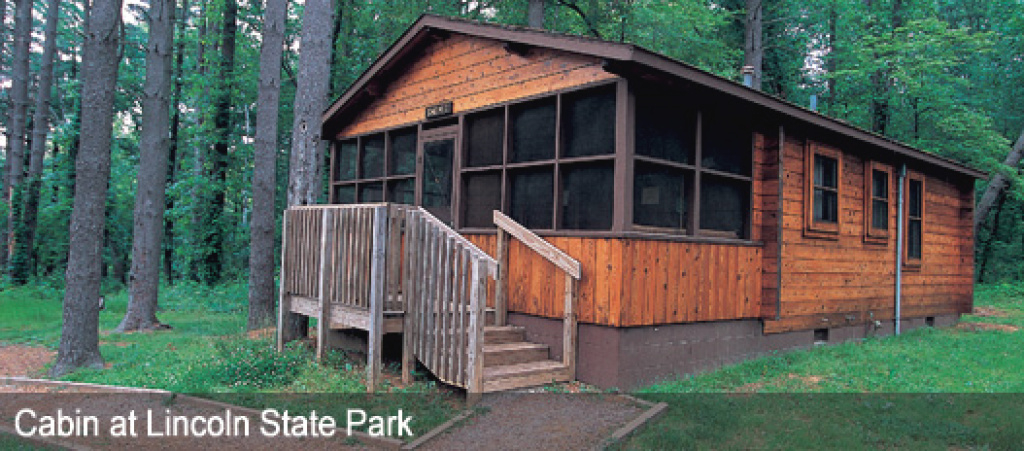 Dnr: Family Cabins Fees &amp;amp; Reservations pertaining to Indiana State Park Lodges Map