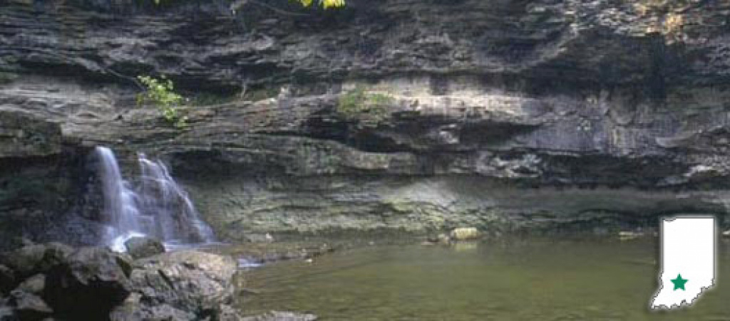 Dnr: Mccormick&amp;#039;s Creek State Park with regard to Indiana State Park Lodges Map