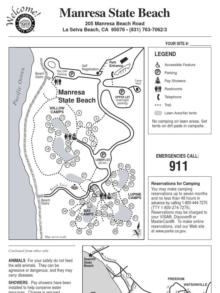 Download Carpinteria State Beach Campground Map - Docshare.tips with Carpinteria State Beach Campground Map