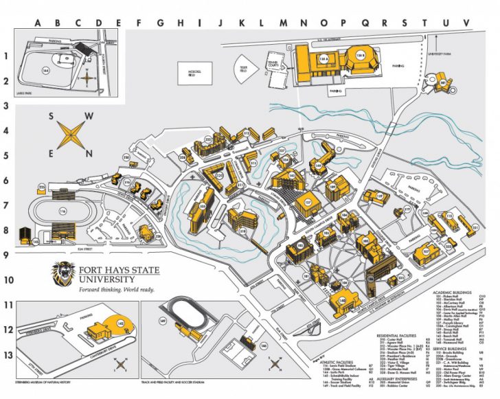 Download Fhsu Campus Map Pdf - Fhsu Throughout Central State University ...