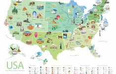 Download This Free Poster Of Famous U.s. Landmarks | Shareamerica intended for Google Maps State Icons