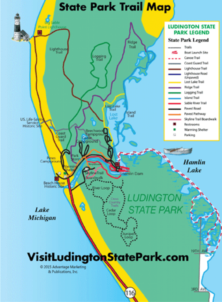 Dune Grass Concessions - Ludington State Park throughout Ludington State Park Trail Map