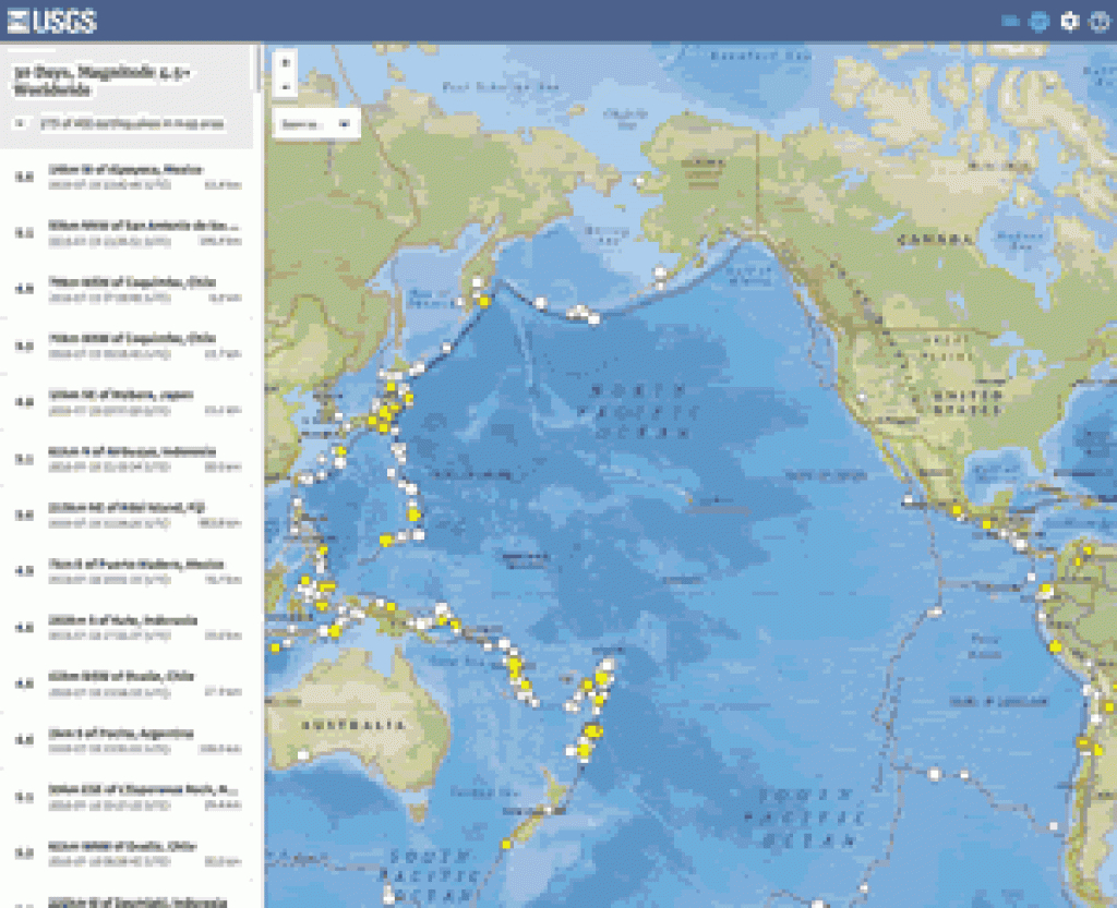 Earthquakes for Usgs Earthquake Map Washington State