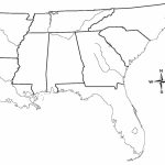East Coast Of The United States Free Map Blank For Outline Eastern Throughout Blank Map Of East Coast States