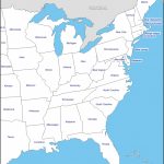 East Coast Of The United States Free Map Blank Inside Usa On Best With Regard To East Coast States Map