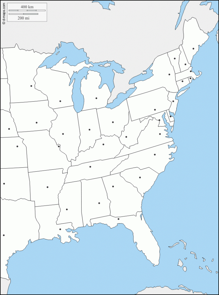 East Coast Of The United States Free Map, Free Blank Map, Free with Blank Map Of East Coast States