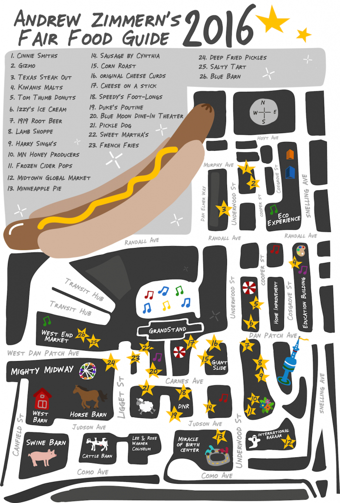 Eat Your Way To Victory In The #azfairfavs Instagram Giveaway for Texas State Fair Food Map