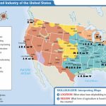 Economy And Culture Of The United States Intended For United States Industry Map