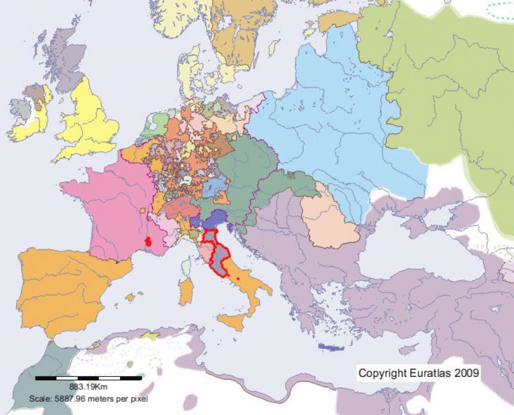 Euratlas Periodis Web - Map Of Papal States In Year 1600 throughout Papal States Map