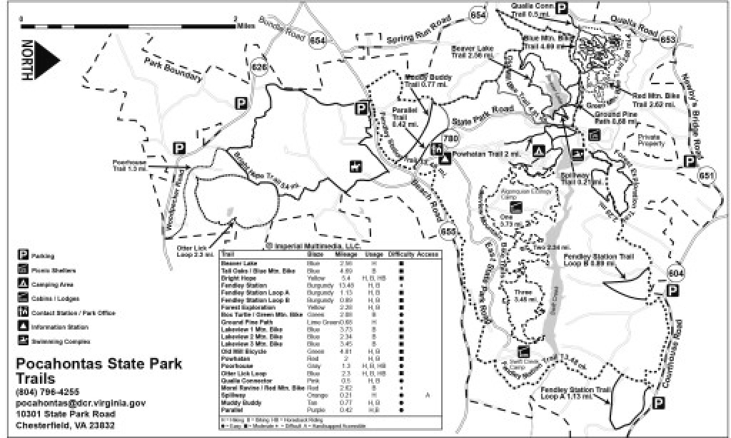 Experience Chesterfield Outdoor Adventure – Experience Chesterfield with regard to Pocahontas State Park Trail Map