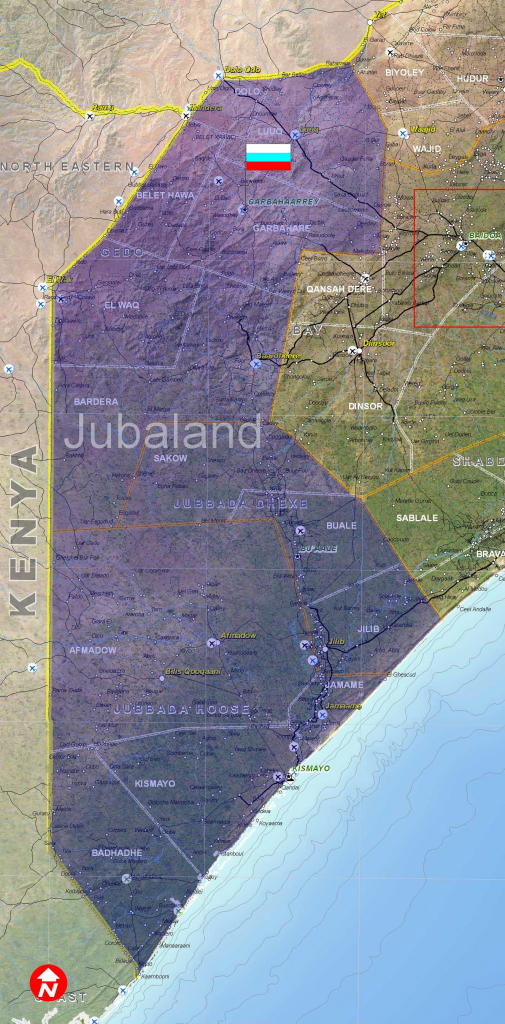 File:map Of Jubaland - Wikimedia Commons with regard to Jubaland State Map