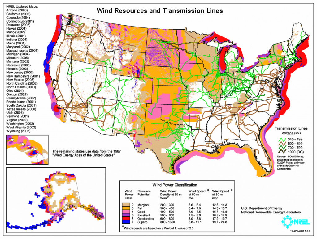 File:united States Wind Resources And Transmission Lines Map inside United States Resource Map