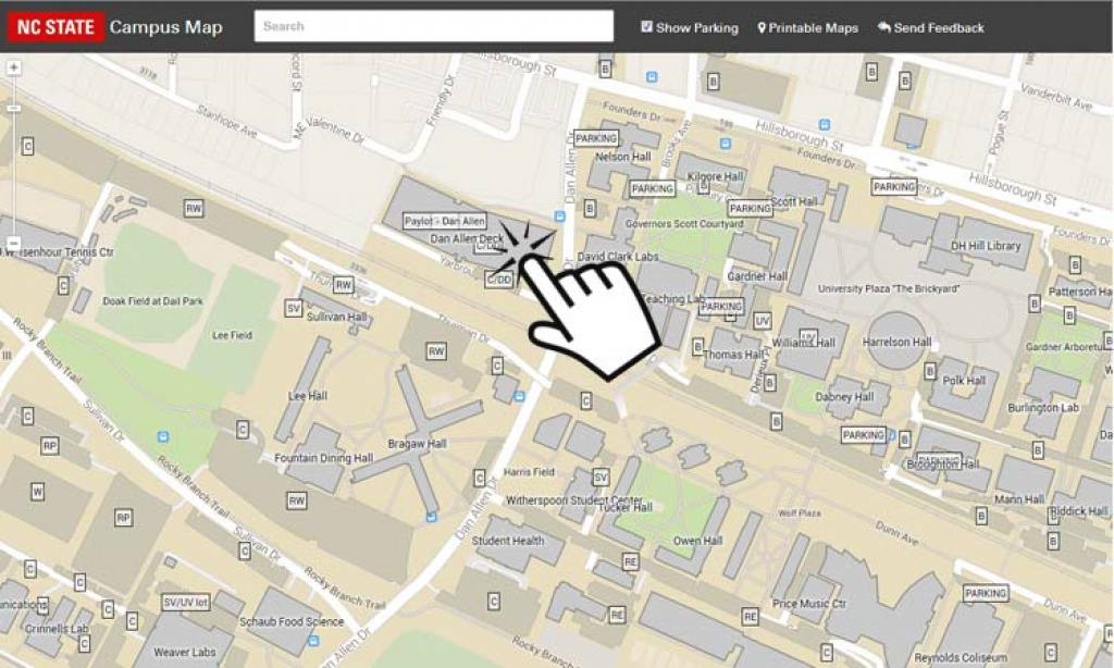 Find My Way Around Nc State Campus throughout Nc State Parking Map