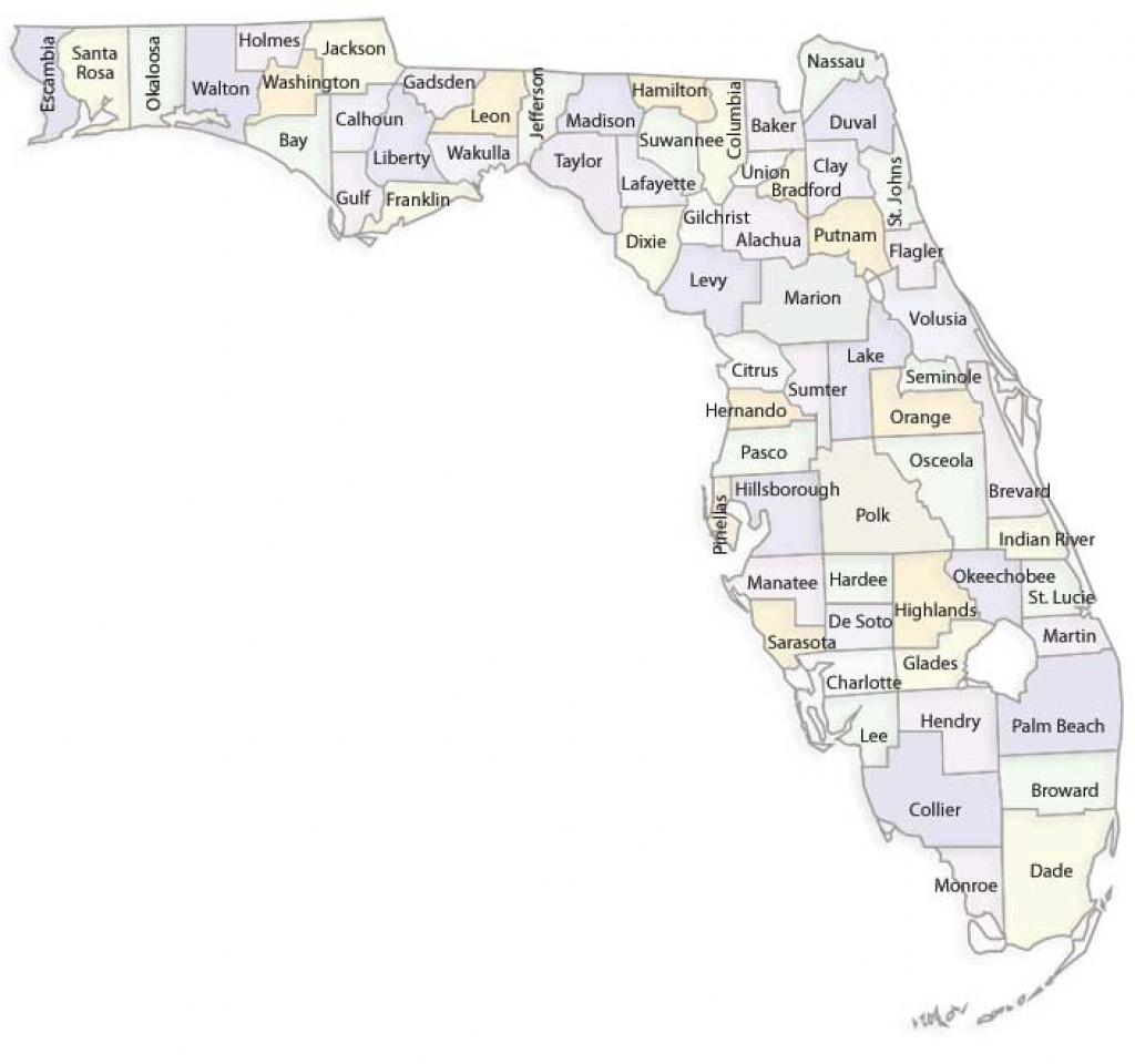 Find Your Supervisor Of Electionsmap- Florida Division Of throughout Florida State County Map With Cities