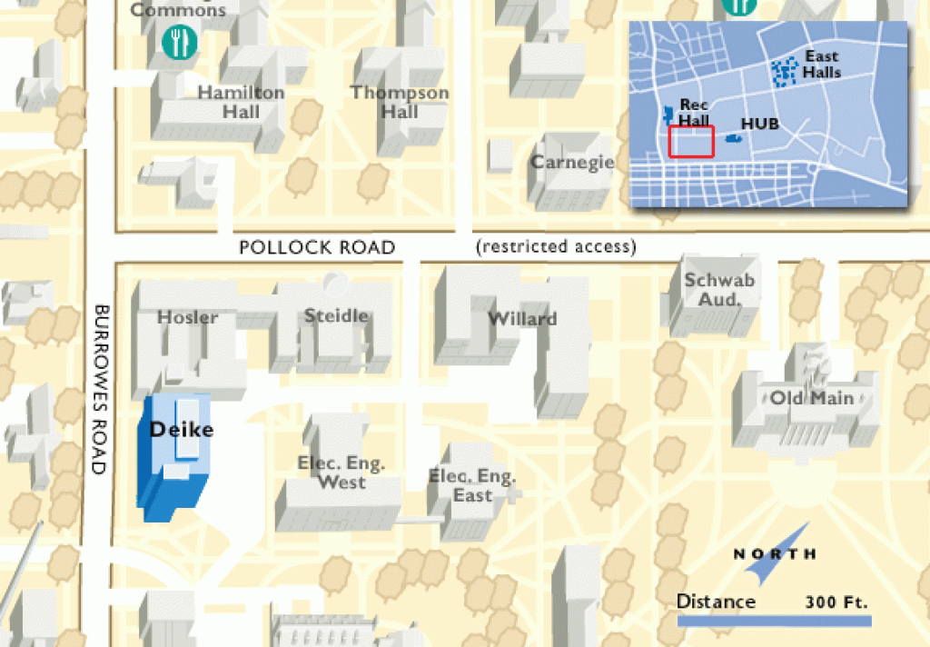 Finding The Deike Building throughout Hosler Building Penn State Map