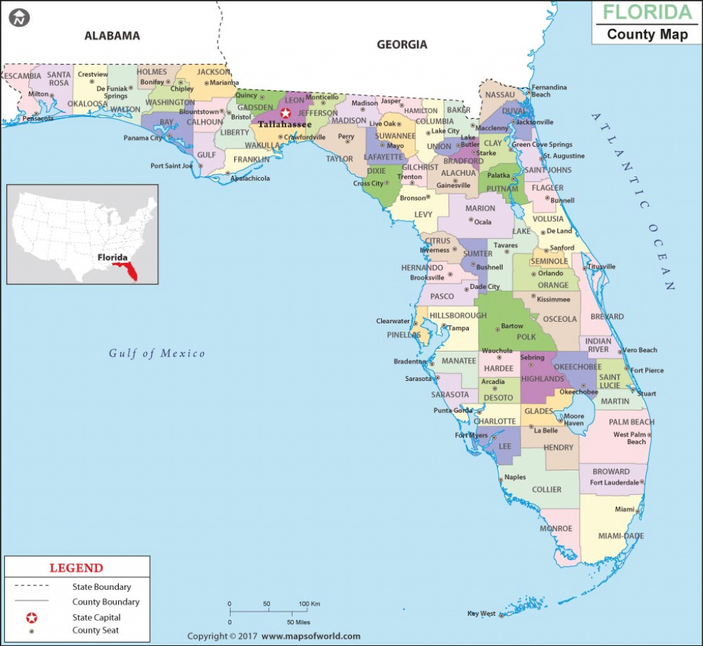 Florida Map Cities And Counties Fresh Florida State Map With with regard to Florida State County Map With Cities