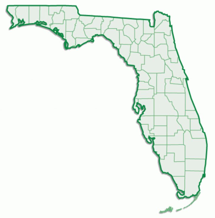 Florida State County Map With Cities
