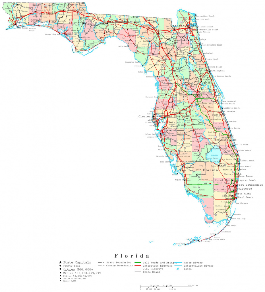 Florida Printable Map with Florida State Map Printable