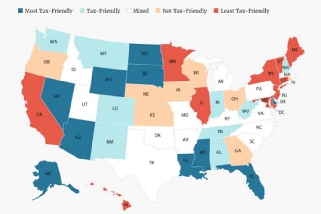 Florida Ranks #4 On Kiplinger&amp;#039;s List Of Most Tax-Friendly States pertaining to State Income Tax Map