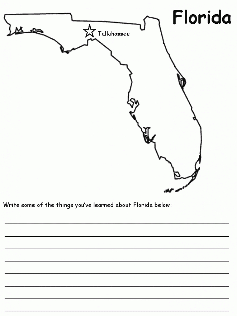 Florida State Map pertaining to Florida State Map Printable