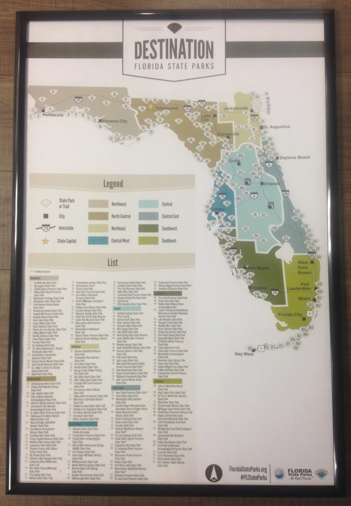 Florida State Parks Poster Map | Florida State Parks throughout Florida State Parks Map