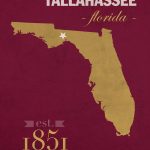 Florida State University Seminoles Tallahassee Florida Town State within Florida State Map Printable