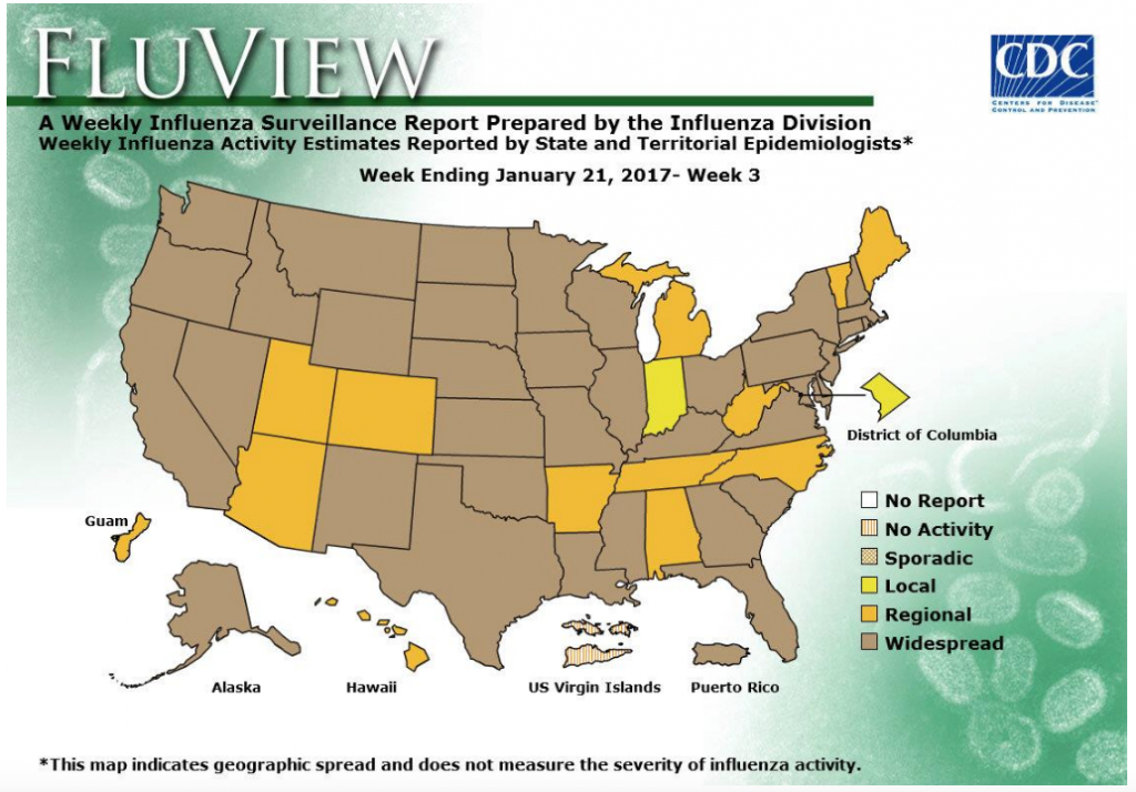 Flu Season Heats Up Across Utah, Nevada – St George News for Washington State Flu Map