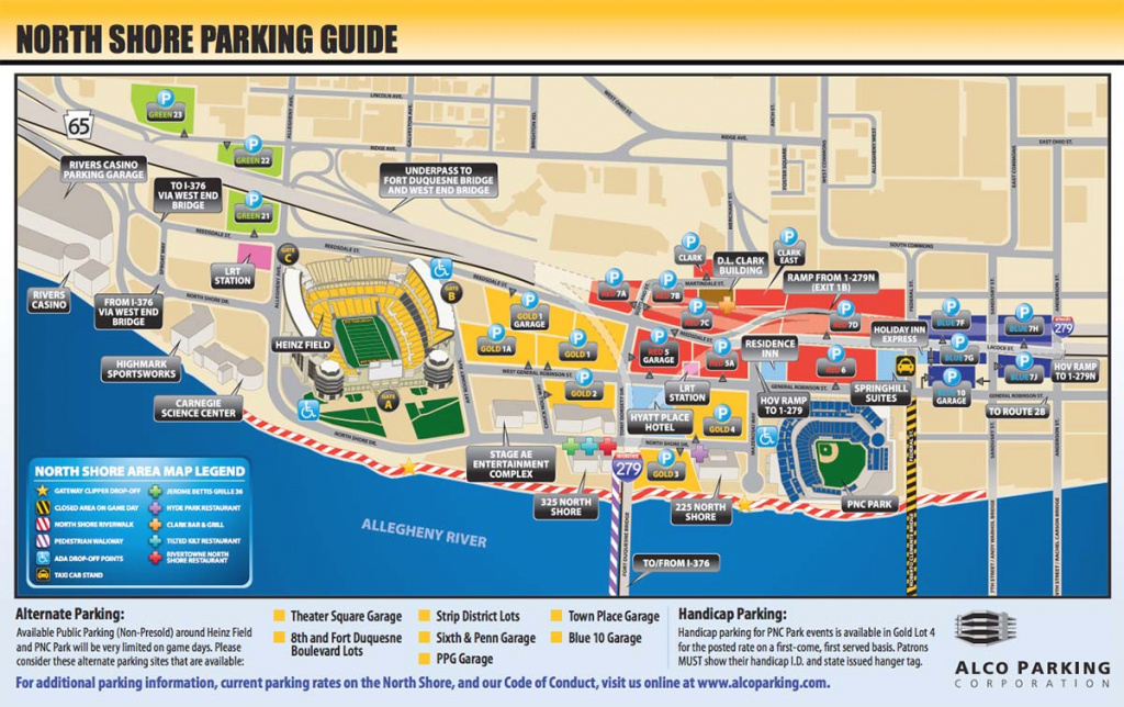 Football: Parking - University Of Pittsburgh throughout Penn State Football Parking Map