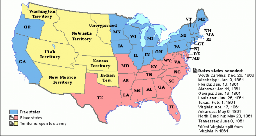 For Usa Map Confederate States - Free World Maps Collection regarding Confederate States Of America Map