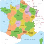 France Map (Carte De France) | Political Map Of France Within France States Map
