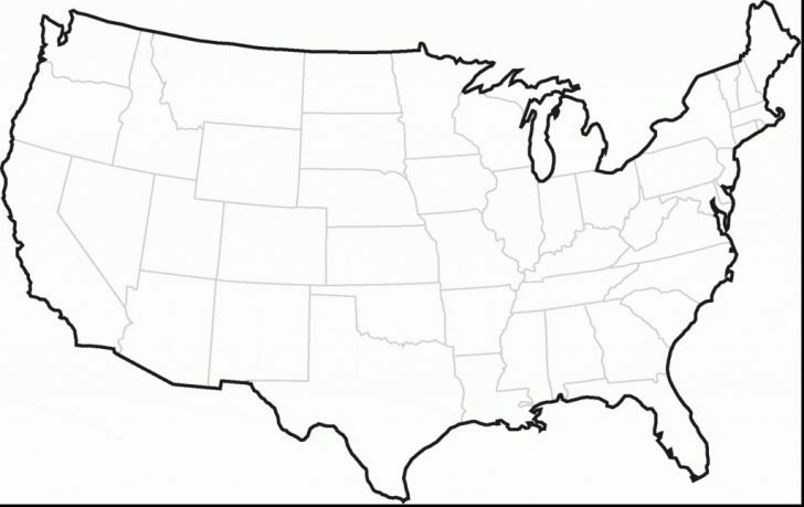 Outline Map Northeast States