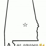 Free Map Of Each State | Alabama   Maryland | State Maps Coloring With Alabama State Map Printable
