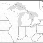 Free Map Of Great Lakes States For Great Lakes States Outline Map