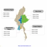 Free Myanmar Editable Map   Free Powerpoint Templates With Regard To Map Of Myanmar States And Regions