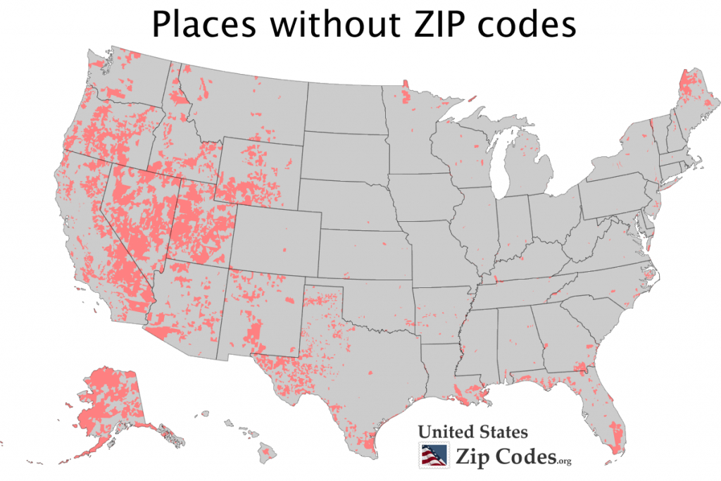 United States Postal Zip Codes Map