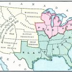 Freedom States And Slavery States, 1854 For Slave States And Free States Map