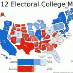 Frontloading Hq: 2012 Electoral College Wrap Up, Part 2 Throughout Map Of States And Electoral Votes