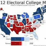 Frontloading Hq: The Electoral College Map (10/10/12) Pertaining To Electoral Votes By State Map