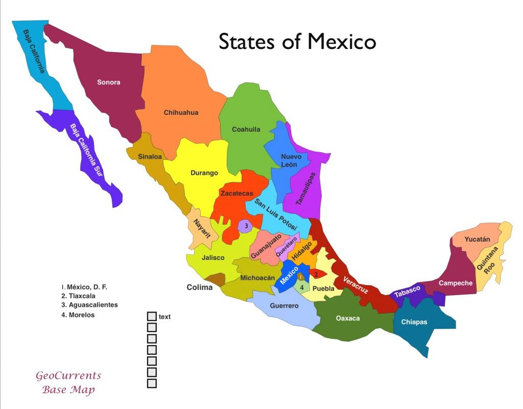Full Map Of Mexico Inside And Its States For Provinces World Maps with regard to Map Of Mexico And Its States