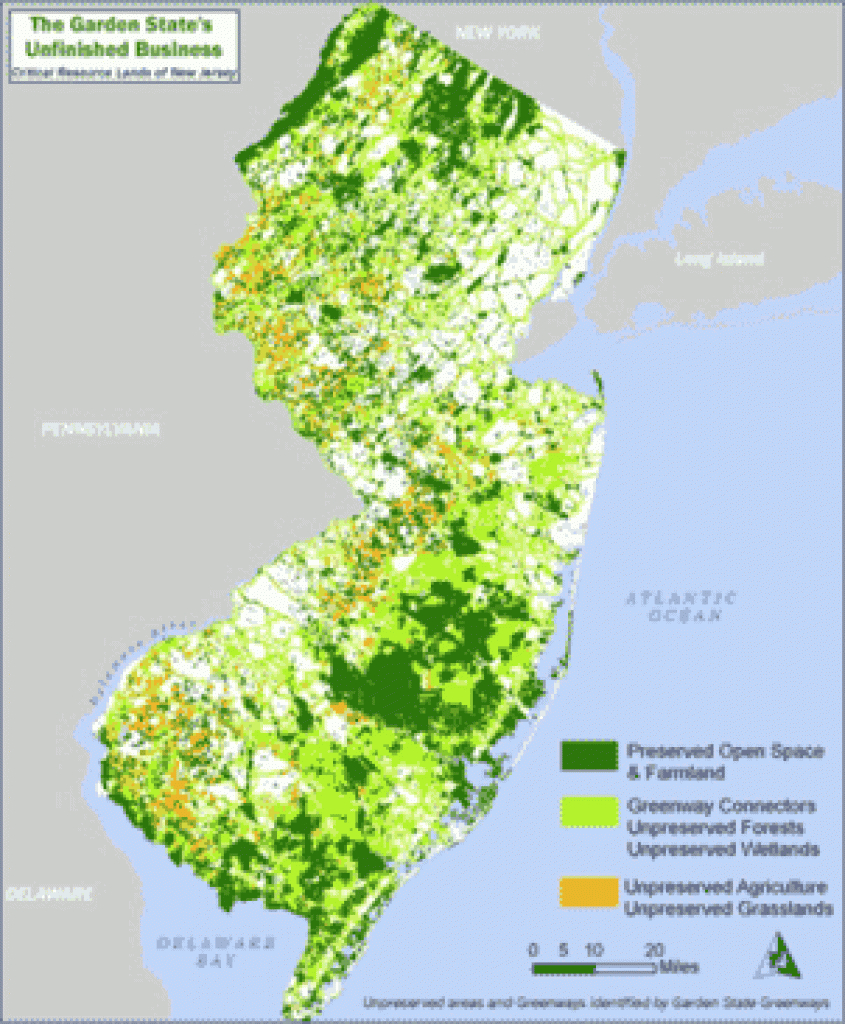 Garden State Greenways Of New Jersey Land Trust Network pertaining to Nj State Parks Map